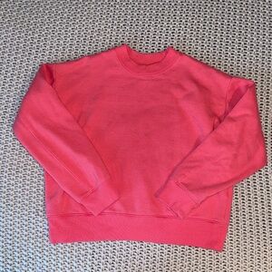 A New Day Cropped Sweatshirt Women’s Medium Coral Crewneck Pullover